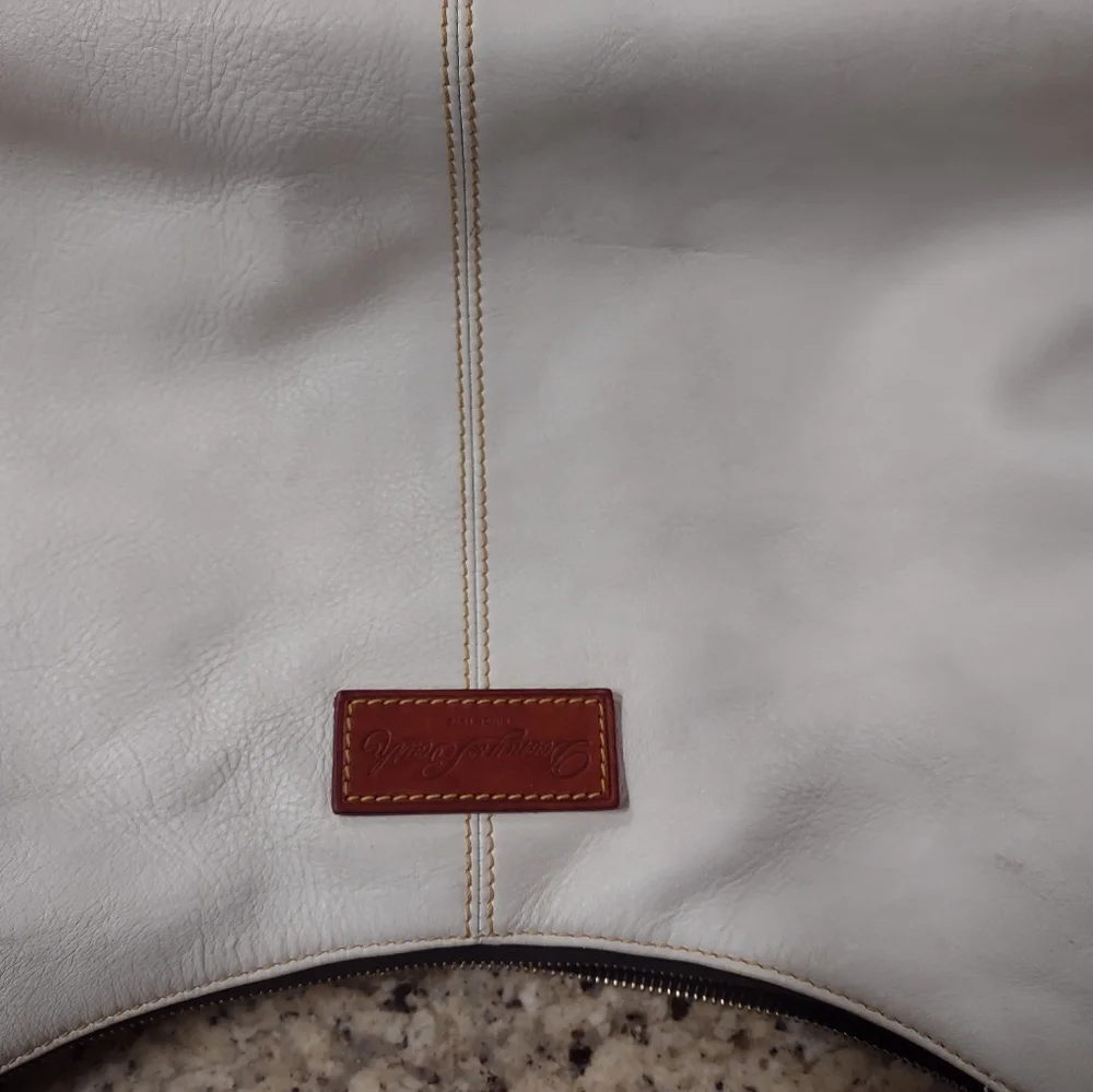 Dooney & Bourke Shoulder Bag White/Brown LG - Picture 10 of 16
